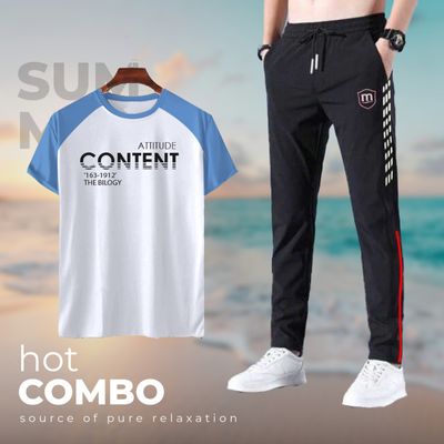 Stylish Sports T-Shirt & Trouser (2pc Set)_img_1