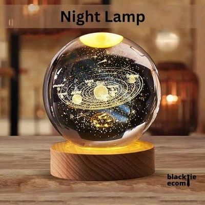 Stylish Multicolor LED Lamp with Wooden Base – Decorative Night Light for Home & Office | Buy Now at OroBD_img_1