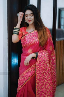 Kubari Silk Saree (With Blouse piece )_img_0
