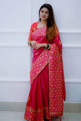 Kubari Silk Saree (With Blouse piece )_img_0