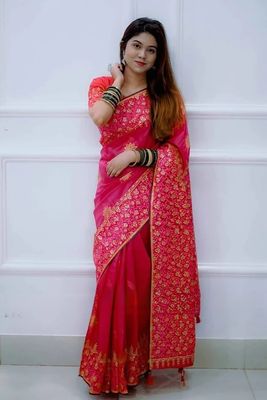 Kubari Silk Saree (With Blouse piece )_img_0
