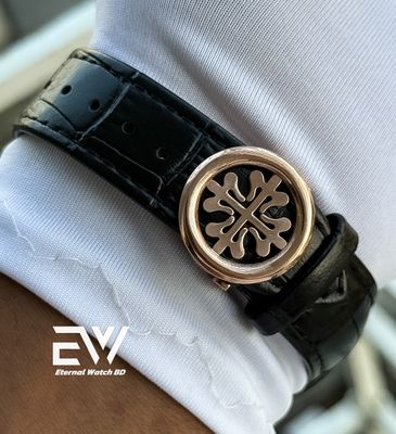 PATEK PHILLIPE S ROSE GOLD DIAL BLACK BELT BLACK DIAL_img_1