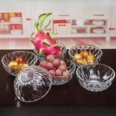 Glass Nasta Bati Set 6 pcs-কাচের নাস্তা বাটি সেট -৬ পিছ #31B_img_0