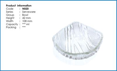Crystal Glass Firni Set 6 Pcs --কাচের নাস্তা বাটি সেট -৬ পিছ #142B_img_4