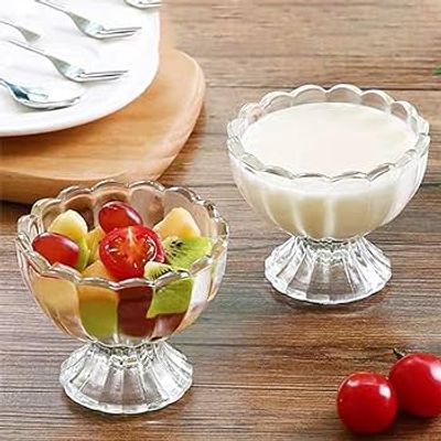 Glass Icream Nasta Bati Set 6 pcs-কাচের নাস্তা বাটি সেট -৬ পিছ #Shapla_img_4