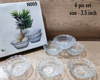 Glass Nasta Bati Set 6 pcs-কাচের নাস্তা বাটি সেট -৬ পিছ #58B_img_0