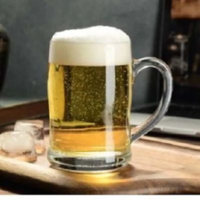 Glass Water Mug 455ML-জাম্বু সাইজ কাচের মগ #24_img_1