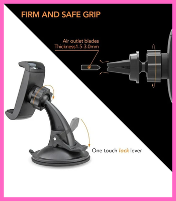 Universal Premium DH17 Gravity Linkage In Car Phone Holder_img_2