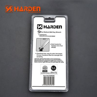 Harden 9 Piece Metric Medium Ball Key Wrench 540606_img_3
