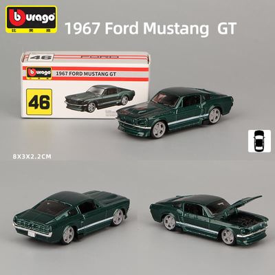 Bburago 1:64 1967 Ford Mustang GT Die-cast Model Car_img_0