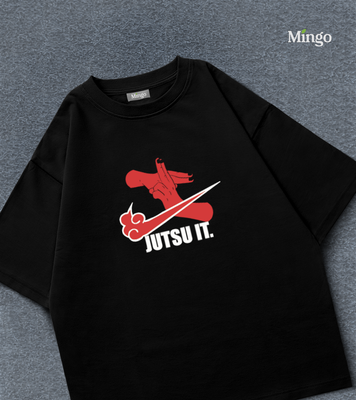 JATSU (Naruto) - Black Dropshoulder