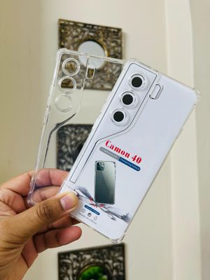 Tecno Camon 40 /  Tecno Camon 40 Pro Soft Transparent Water Color Pani Back Cover Tpu Case_img_4
