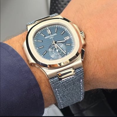 Patek Philippe Nautilus denim strap