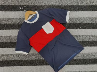Nevy & Red Contrast Drop-Sholder_img_0