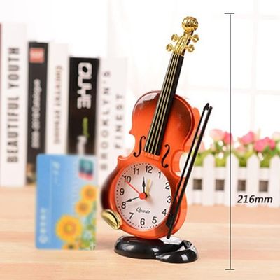 Creative Violin Model Digital Clock – Novelty Ornament for Bedroom, Kids & Adults Gift_img_3