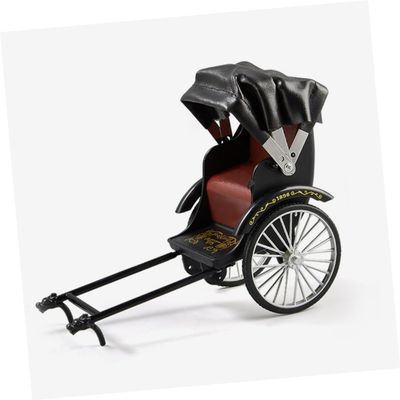 Vintage Rickshaw Model – Retro Handmade Metal Sculpture for Decoration_img_3
