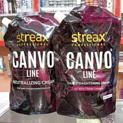 Streax Canvo Line Hair Straightening Cream(500g) & Neutralizing Cream (500g) -2 pcs_img_0