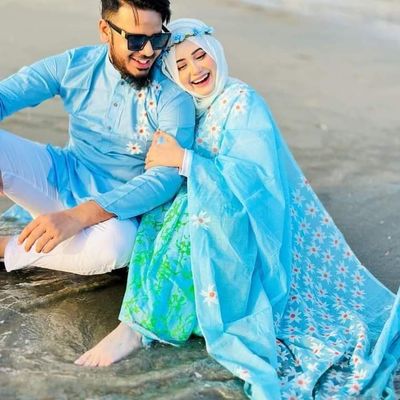 এক্সক্লুসিভ ধুপিয়ান সিল্ক শাড়ি & পাঞ্জাবি কাপল ড্রেস_img_3