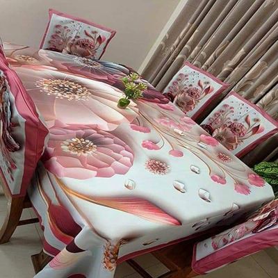 China Premium 3D Print Table Cloth Set_img_0