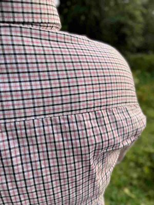 Men Casual Full Shirt Red Checkered Full Sleeve Cotton | Palli_img_2