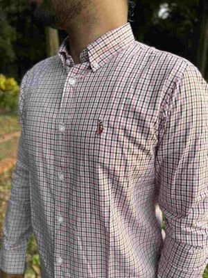 Men Casual Full Shirt Red Checkered Full Sleeve Cotton | Palli_img_4