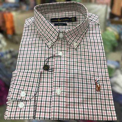 Men Casual Full Shirt Red Checkered Full Sleeve Cotton | Palli_img_8