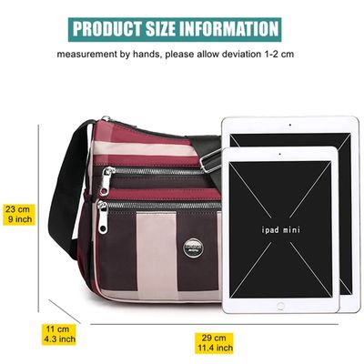 Multi Pocket Crossbody Hobo Ba (Red Color)_img_1