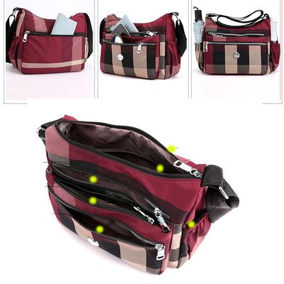 Multi Pocket Crossbody Hobo Ba (Red Color)_img_2
