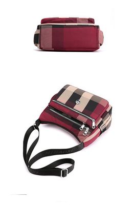 Multi Pocket Crossbody Hobo Ba (Red Color)_img_4