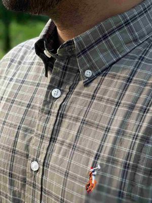 Grey / Black Checkered Full Sleeve Cotton Shirt - Sizes M, L, XL_img_1