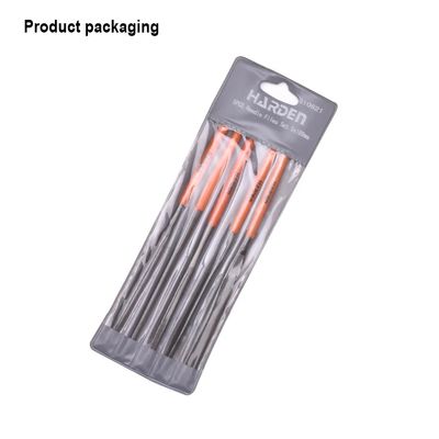 HARDEN 5pcs Needle File Set (5x185mm), Professional 185mm Multipurpose High Hardness Needle Files, T12 Alloy Steel; Model: 610621_img_4