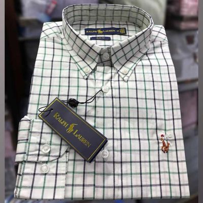 Men Casual Full Shirt White - Green - Black Checkered Cotton | Casual & Formal_img_2