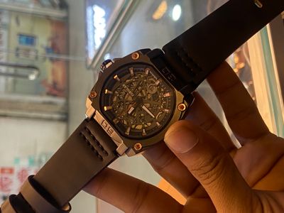 Tubular Black Dial Black Belt AA RG Nut_img_0