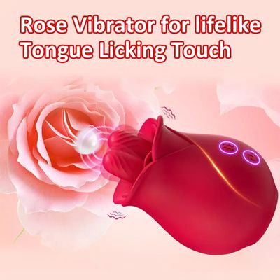 Double Tongue Vibrator For Female Rose Clitoris G-spot Stimulator Couple Flirting Nipple Massager Sex Toy For Women Adult 18_img_5