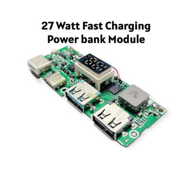 27W Quick Charge PD3.1 USB 3.1 Gen-1 Digital Power Bank Circuit 3 in 1 Charging Input Output Port LED Display_img_2