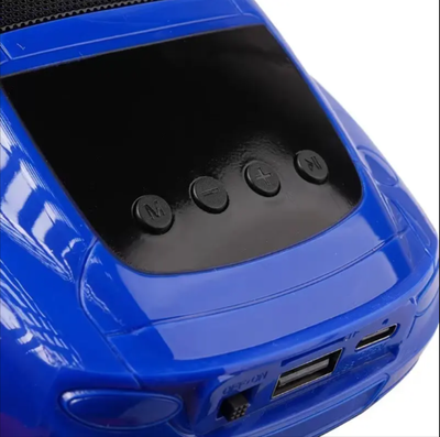 X-701 1200MAH Portable Blue Tooth Karaoke Speaker SUV Home Theatre Computer Car Shaped Mini BT Blue Tooth RGB LED Radio Wireless_img_2
