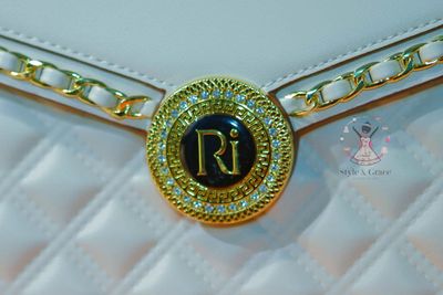Ultra Premium Luxury Ladies Bag || Black Leather  || White Leather_img_1