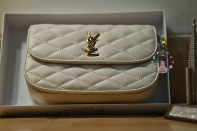 Ultra Premium Luxury Ladies Bag || White || Black Leather  ||_img_4