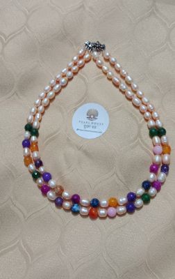 Exclusive Pearl & Stone combination Neckpiece_img_0