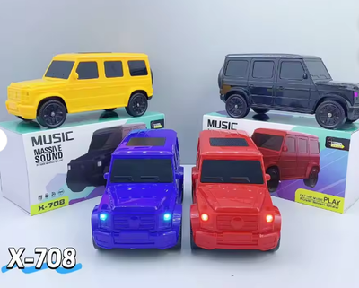 X-708 Car Shape Portable Home Fm Radio Blue Tooth Wireless Speaker Children's Toy Car Model_img_0