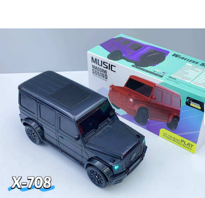 X-708 Car Shape Portable Home Fm Radio Blue Tooth Wireless Speaker Children's Toy Car Model_img_2