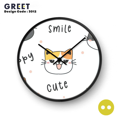 Cute Smile Cat Theme Wall Clock_img_0