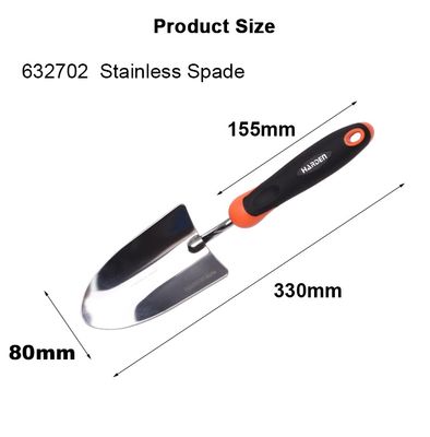 HARDEN Garden Spade Stainless steel, 320x180mm, hand garden small shovel farm agricultural tools spade garden trowel; 632702_img_2