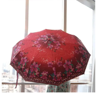 Moon Folding Auto Open Printed Umbrella – 8 Ribs (8 Sikh) | Multicolor_img_2