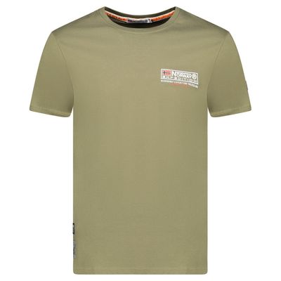 T-Shirt Men Short Sleeve with Khaki Flag_img_0