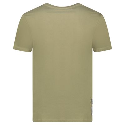 T-Shirt Men Short Sleeve with Khaki Flag_img_1