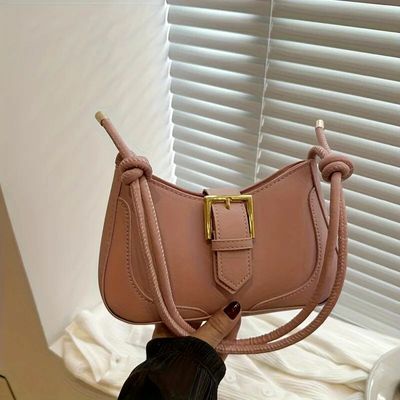 New Solid Color Spring/Summer Trendy Minimalist Personality Bag_img_4