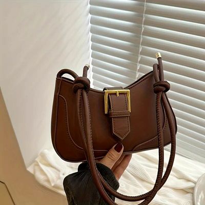 New Solid Color Spring/Summer Trendy Minimalist Personality Bag_img_5