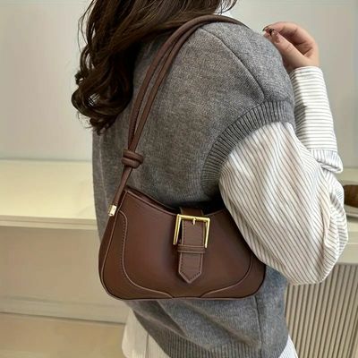 New Solid Color Spring/Summer Trendy Minimalist Personality Bag_img_7
