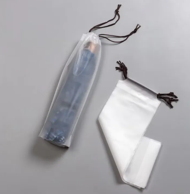 03 Pcs Drawstring Water proof Bag for Umbrella Translucent Umbrella Storage Bag Reusabl Umbrella Cover Pouch_img_3